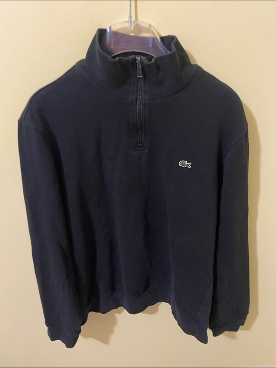 Lacoste Other - Lacoste Zip-Front Pullover with Green Crocodile Logo